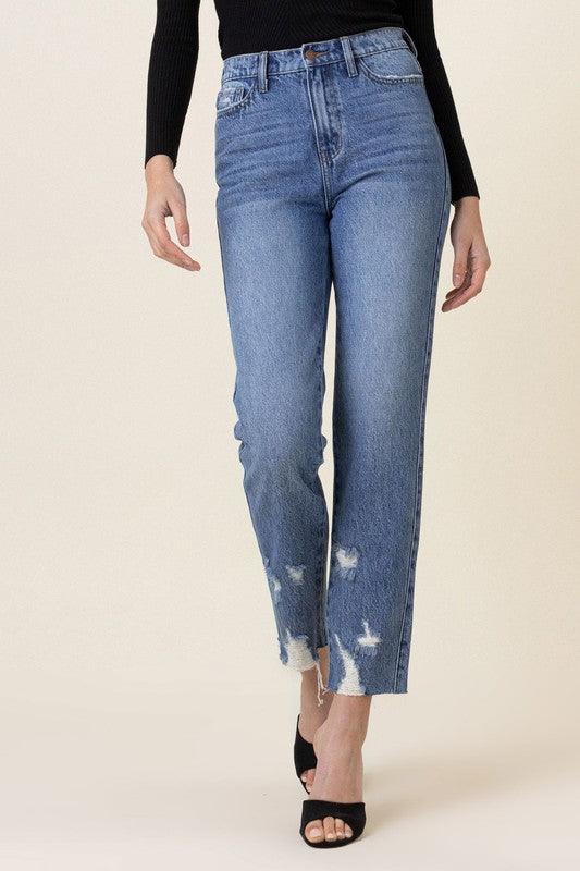 Mid Rise Flare Jeans- Doss Dollz