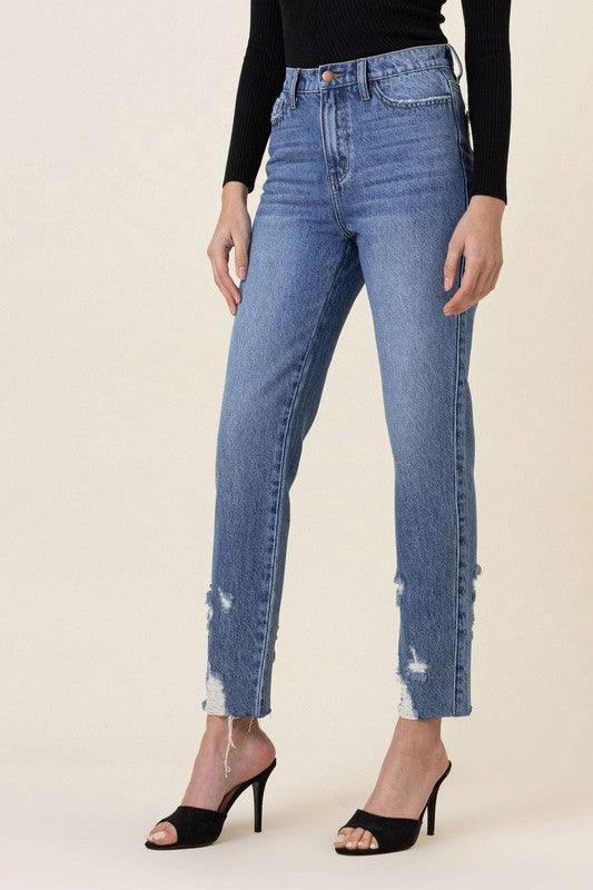 Mid Rise Flare Jeans- Doss Dollz