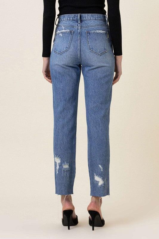 Mid Rise Flare Jeans- Doss Dollz