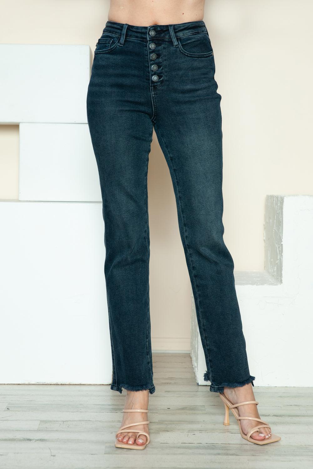 Mid Rise Flare Jeans- Doss Dollz