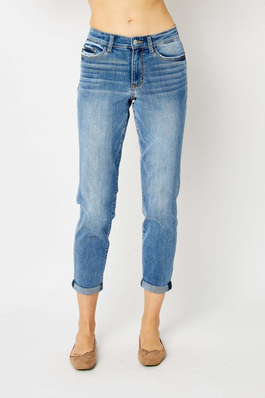 Mid Rise Flare Jeans- Doss Dollz