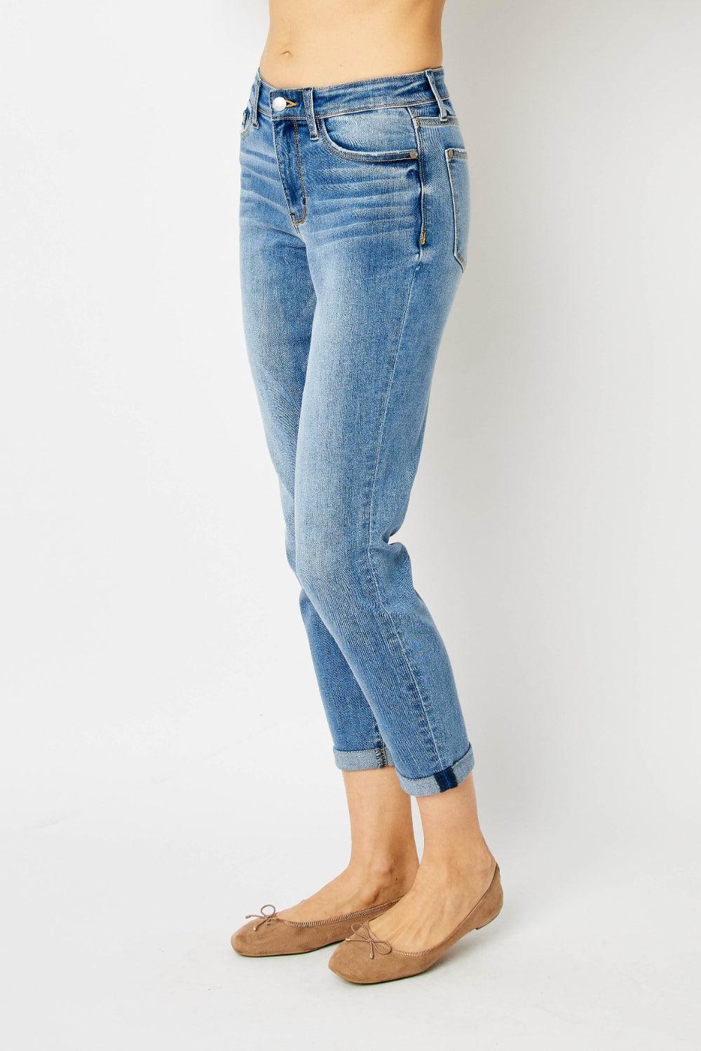 Mid Rise Flare Jeans- Doss Dollz