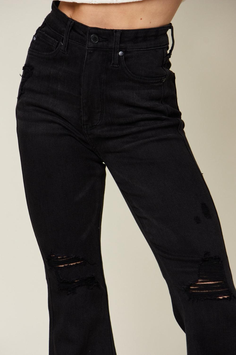 Mid Rise Flare Jeans- Doss Dollz