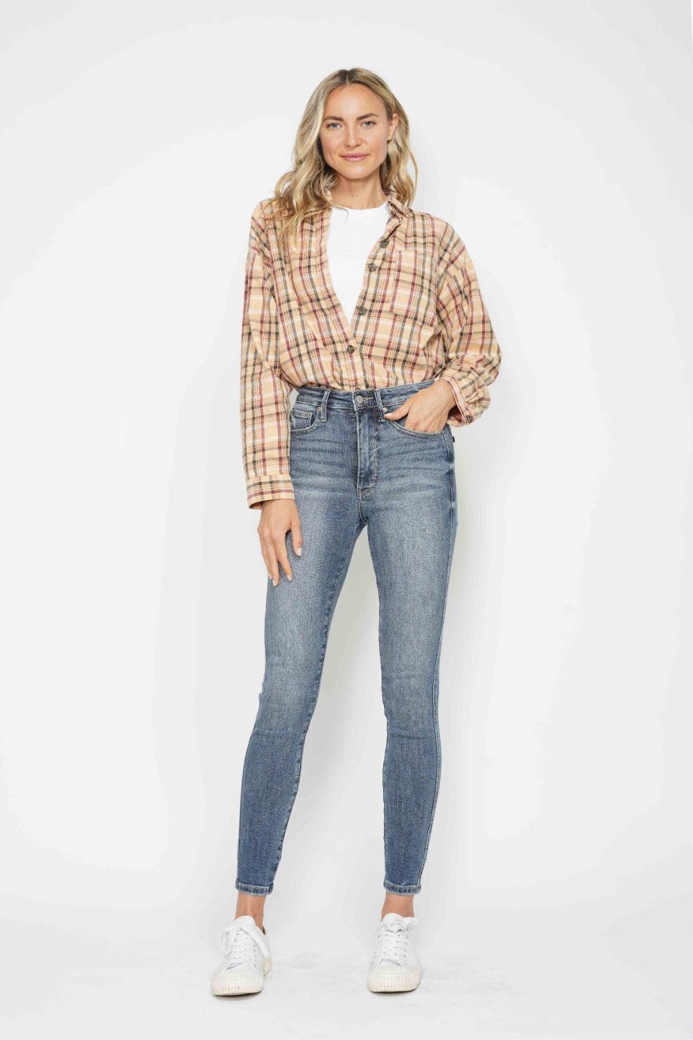 Mid Rise Flare Jeans- Doss Dollz