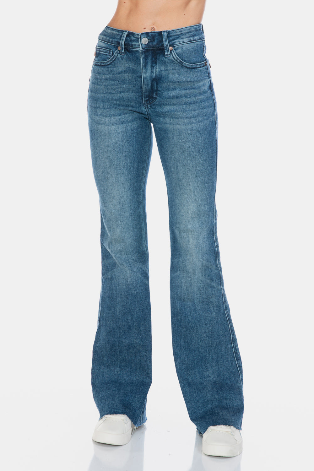 Mid Rise Flare Jeans- Doss Dollz