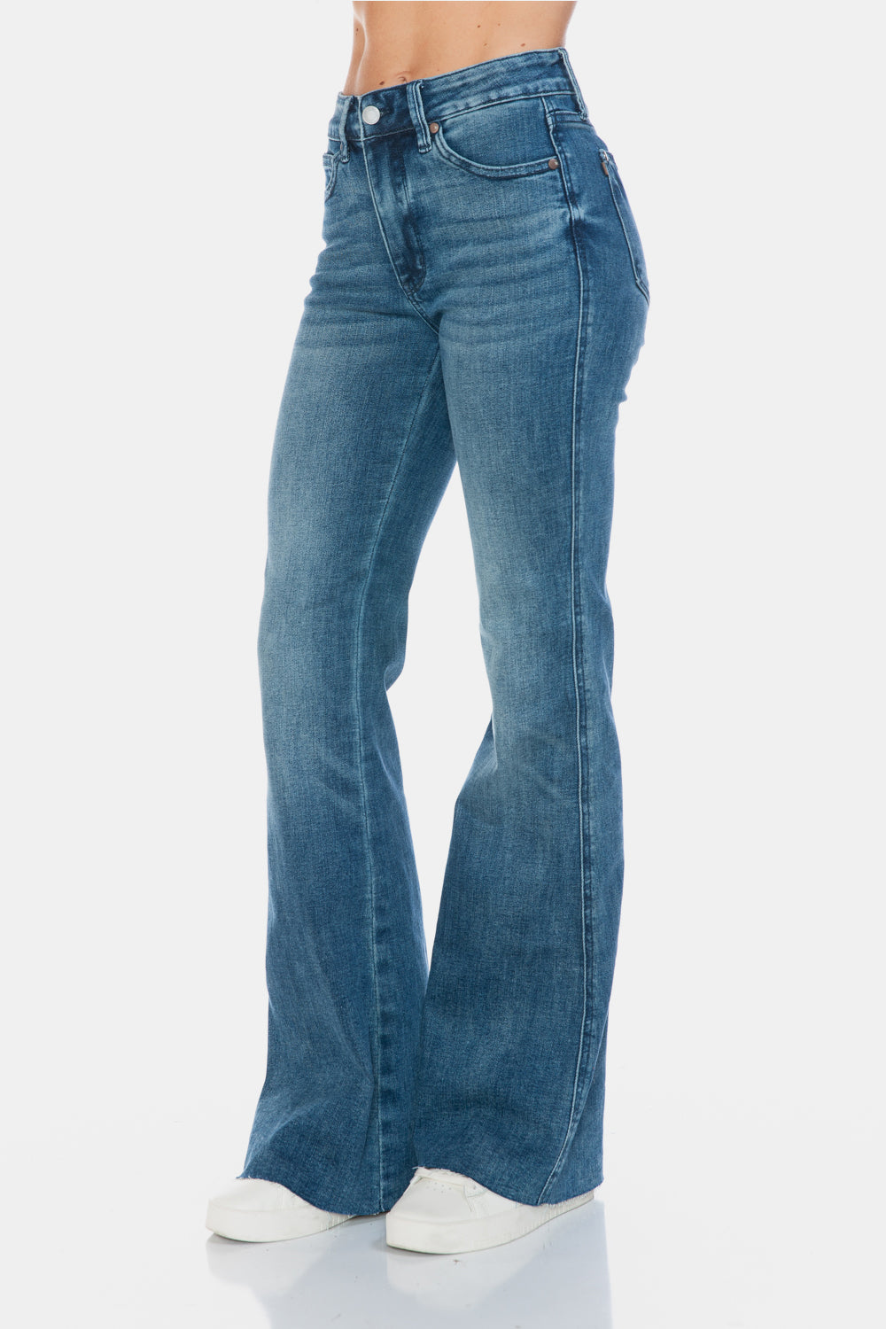 Mid Rise Flare Jeans- Doss Dollz