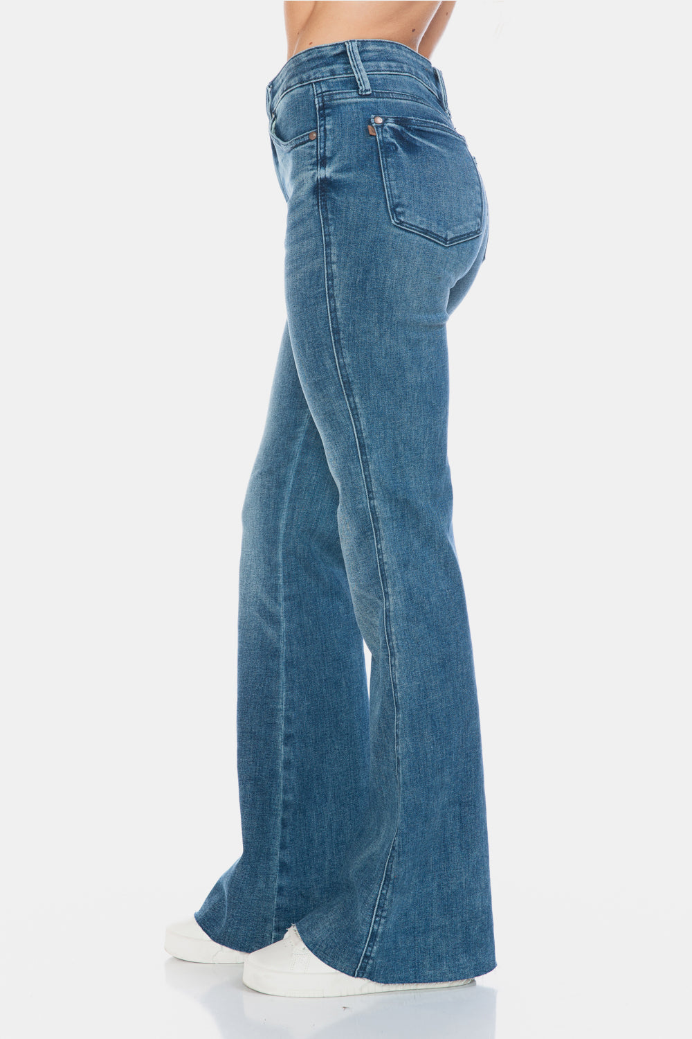 Mid Rise Flare Jeans- Doss Dollz