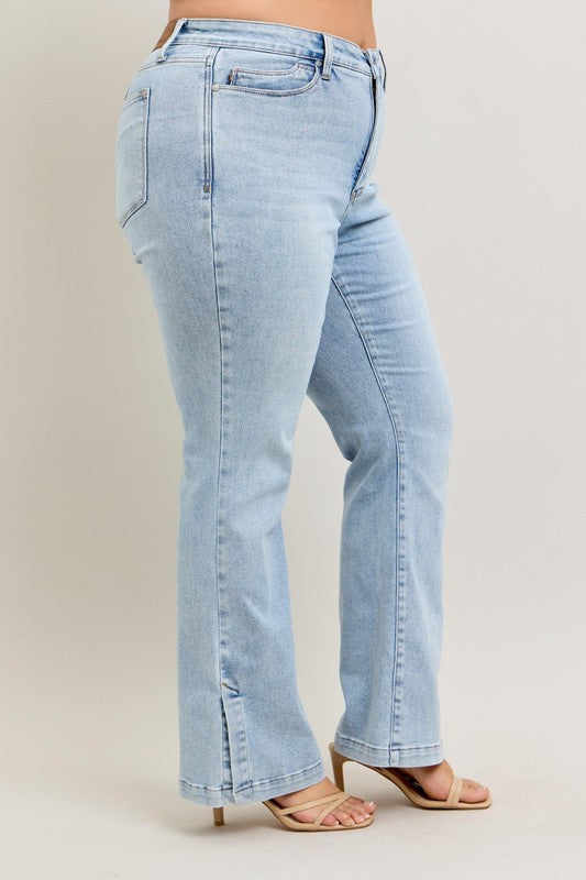 Mid Rise Flare Jeans- Doss Dollz