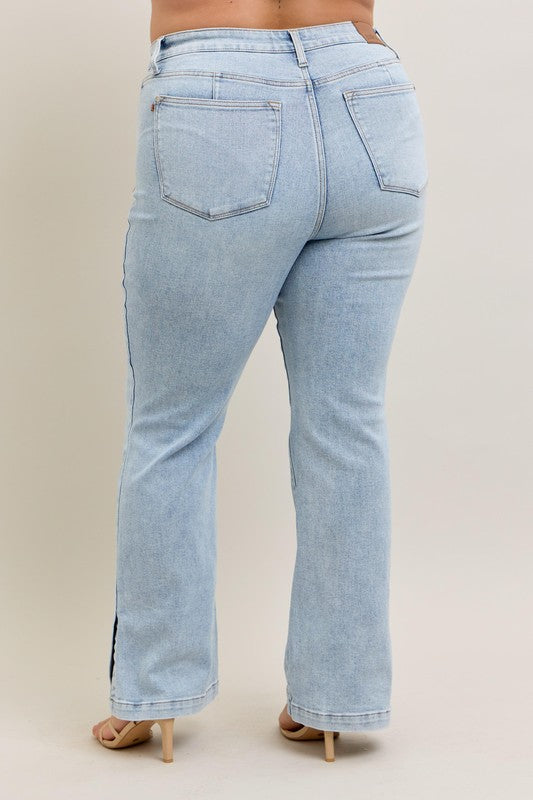 Mid Rise Flare Jeans- Doss Dollz
