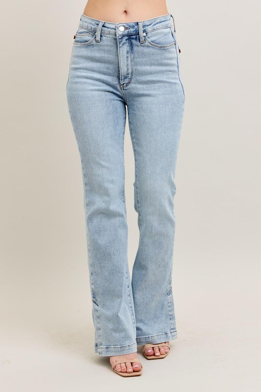 Mid Rise Flare Jeans- Doss Dollz