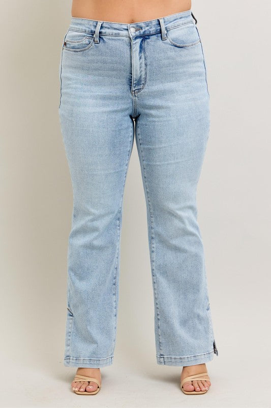 Mid Rise Flare Jeans- Doss Dollz