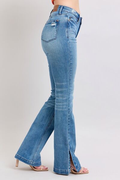 Mid Rise Flare Jeans- Doss Dollz