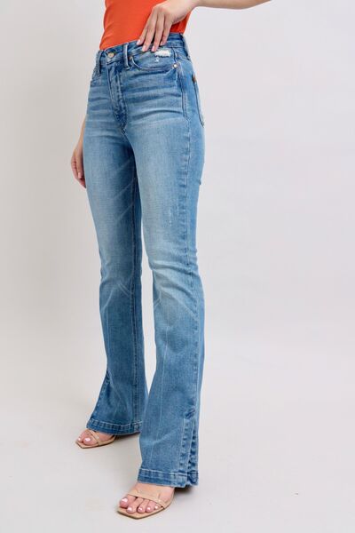 Mid Rise Flare Jeans- Doss Dollz