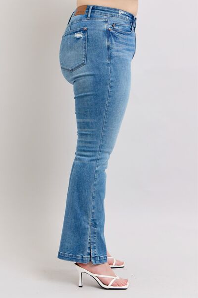 Mid Rise Flare Jeans- Doss Dollz