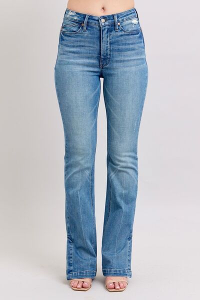Mid Rise Flare Jeans- Doss Dollz