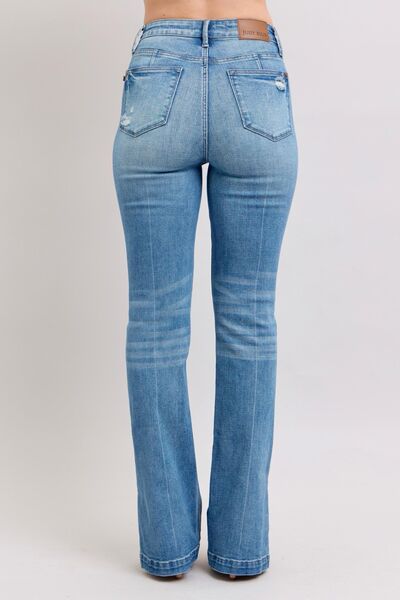 Mid Rise Flare Jeans- Doss Dollz
