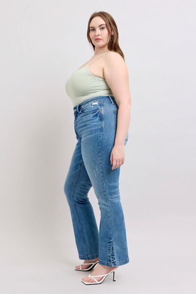 Mid Rise Flare Jeans- Doss Dollz
