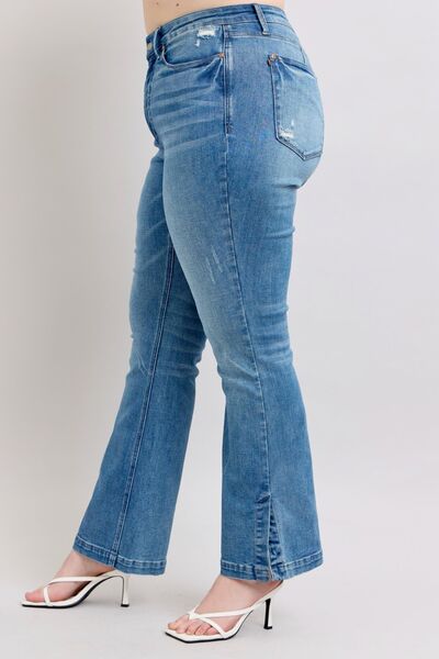 Mid Rise Flare Jeans- Doss Dollz