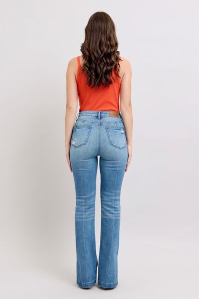 Mid Rise Flare Jeans- Doss Dollz
