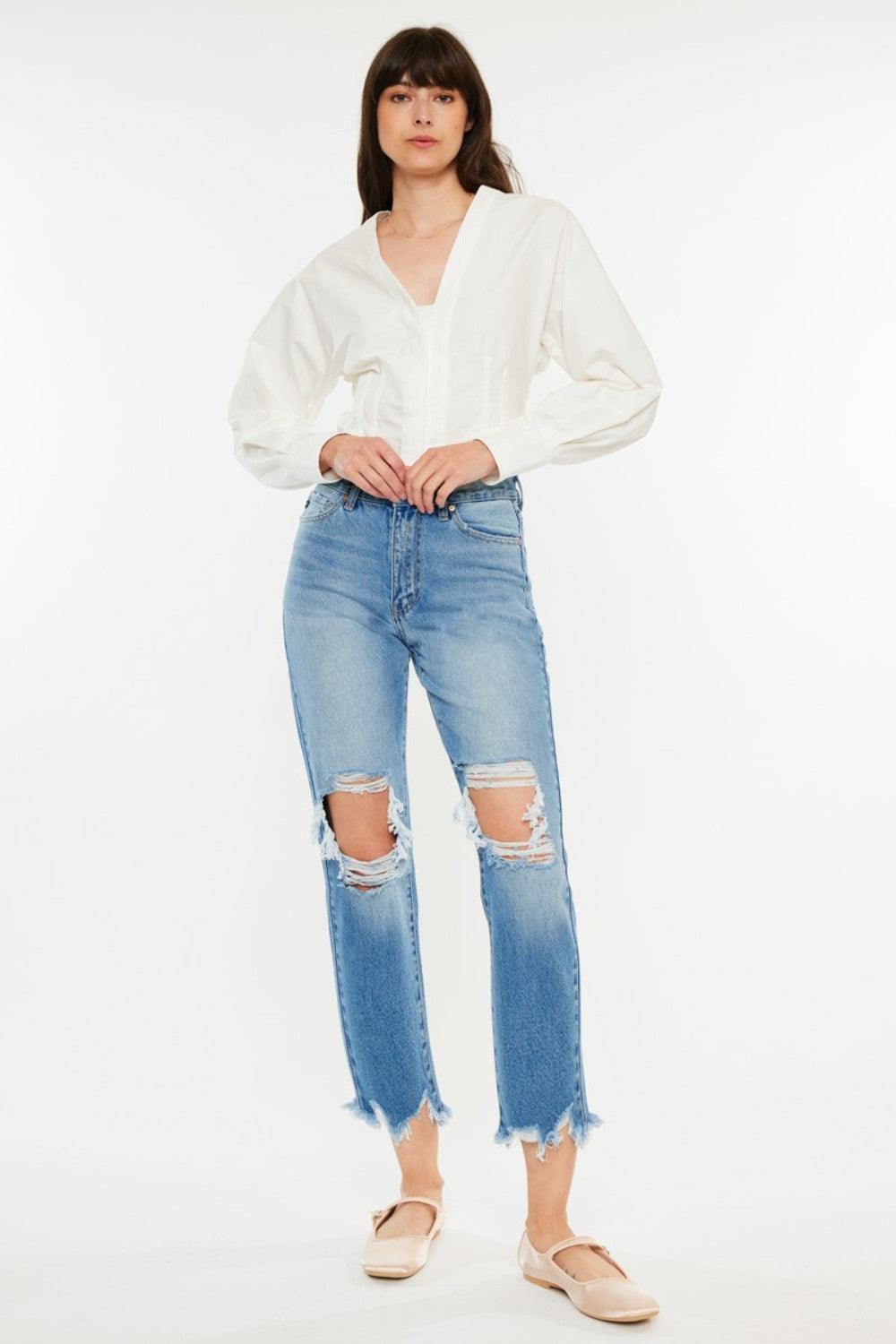 Mid Rise Flare Jeans- Doss Dollz