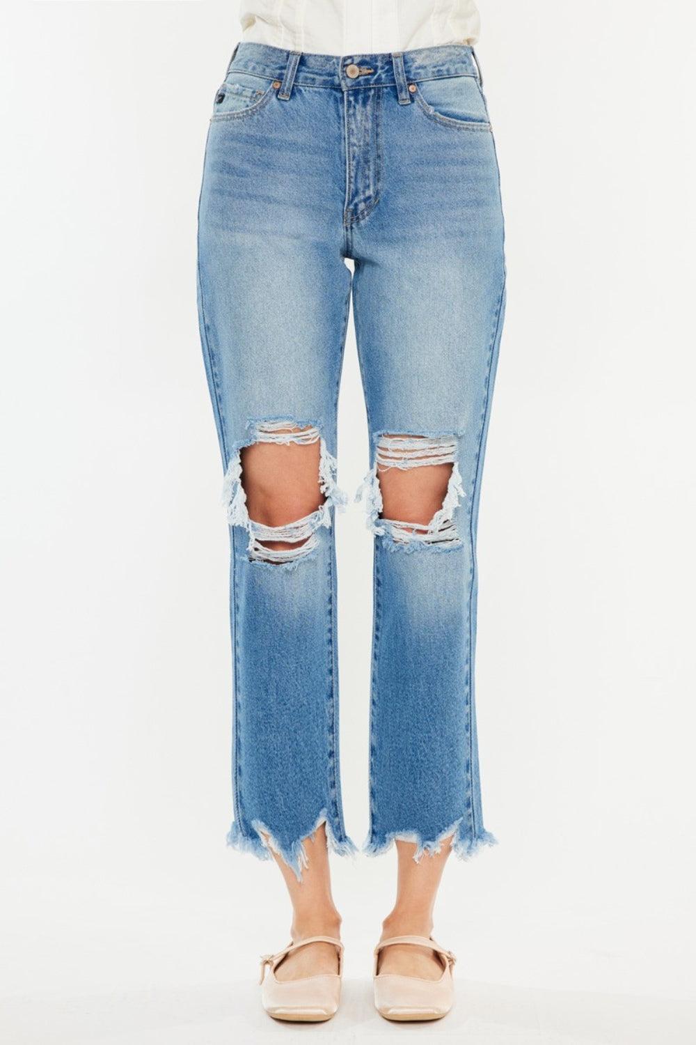 Mid Rise Flare Jeans- Doss Dollz