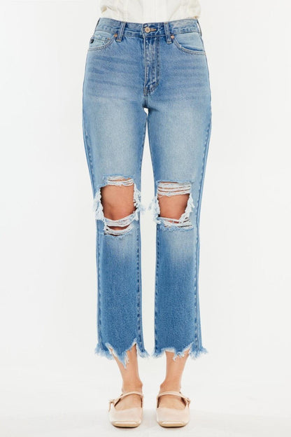 Mid Rise Flare Jeans- Doss Dollz