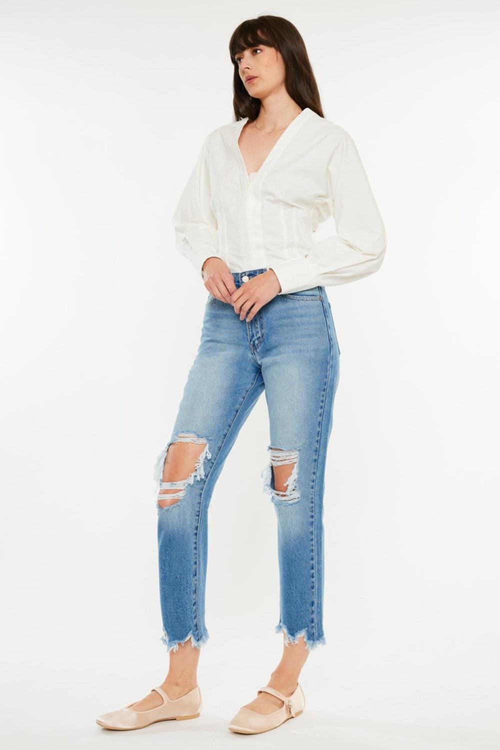 Mid Rise Flare Jeans- Doss Dollz
