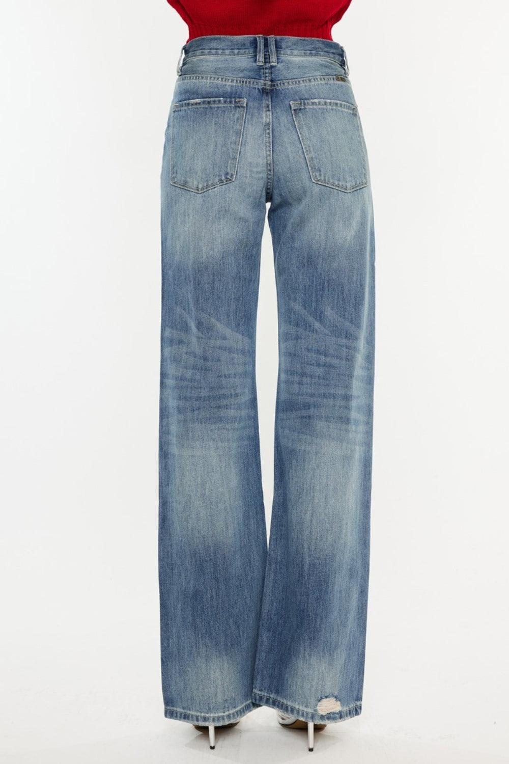Mid Rise Flare Jeans- Doss Dollz