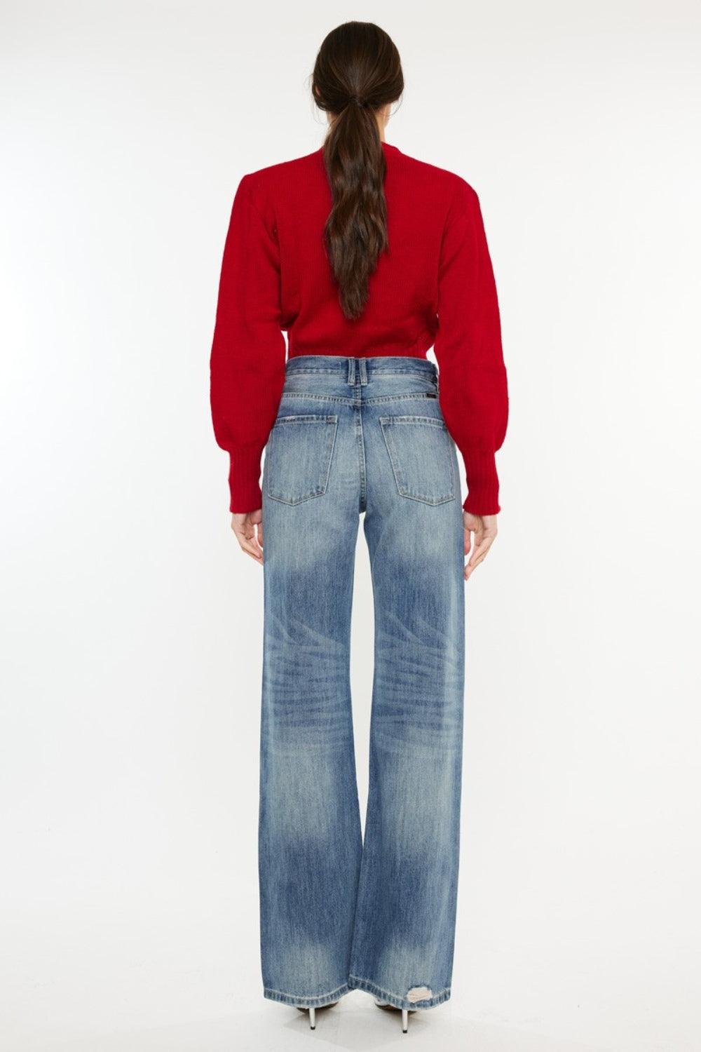 Mid Rise Flare Jeans- Doss Dollz