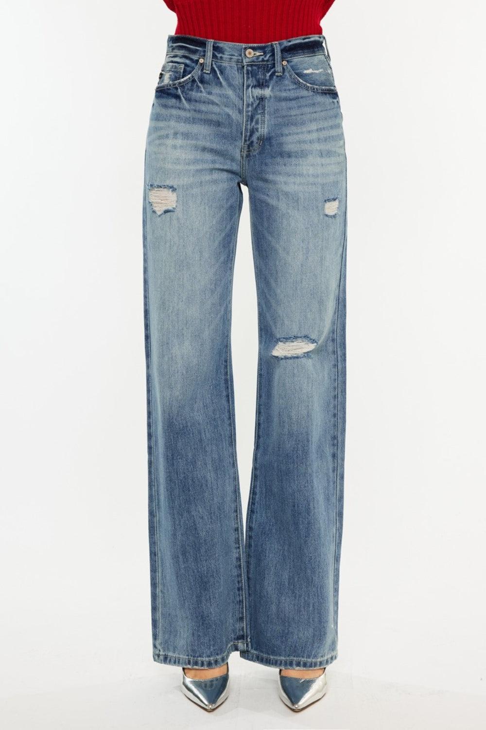 Mid Rise Flare Jeans- Doss Dollz