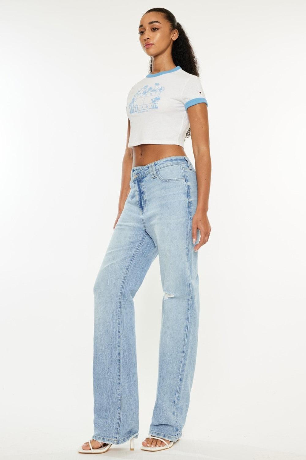 Mid Rise Flare Jeans- Doss Dollz