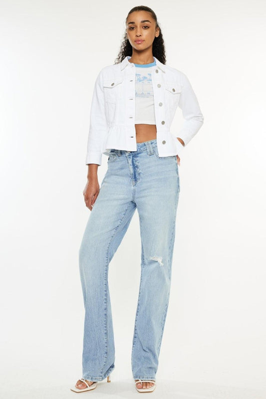 Mid Rise Flare Jeans- Doss Dollz