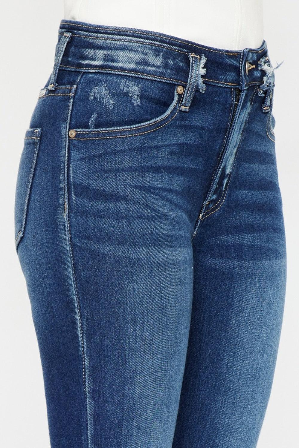 Mid Rise Flare Jeans- Doss Dollz