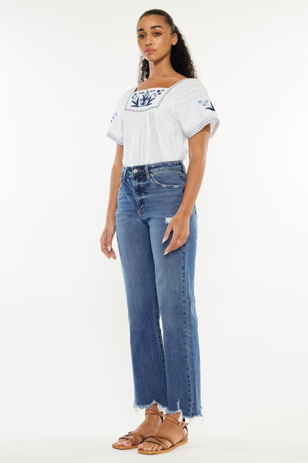 Mid Rise Flare Jeans- Doss Dollz