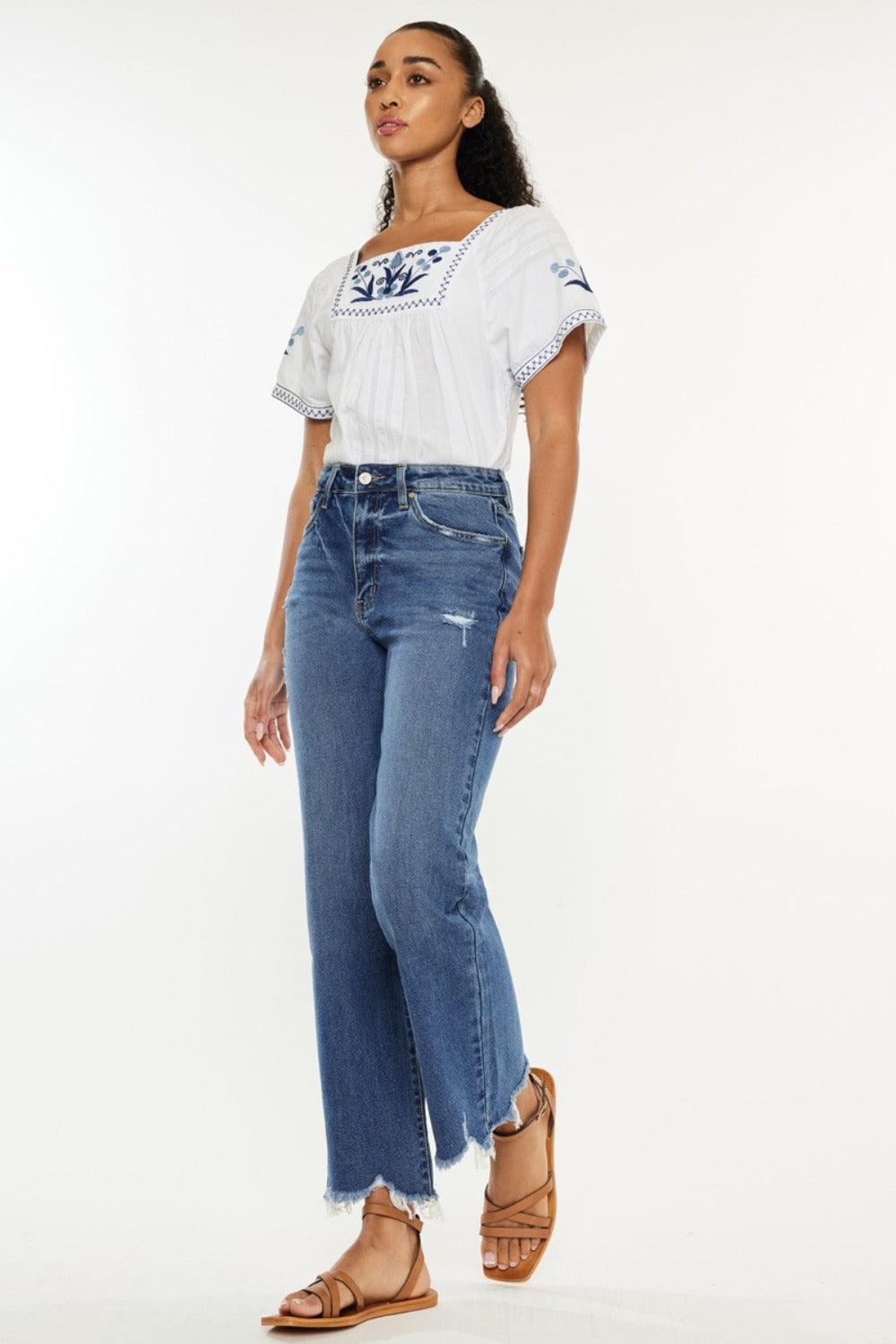 Mid Rise Flare Jeans- Doss Dollz
