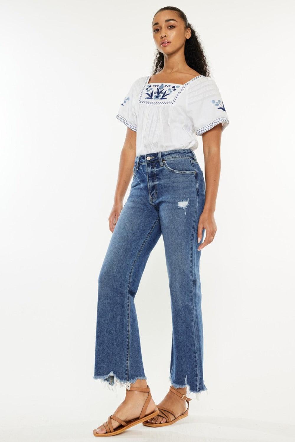 Mid Rise Flare Jeans- Doss Dollz