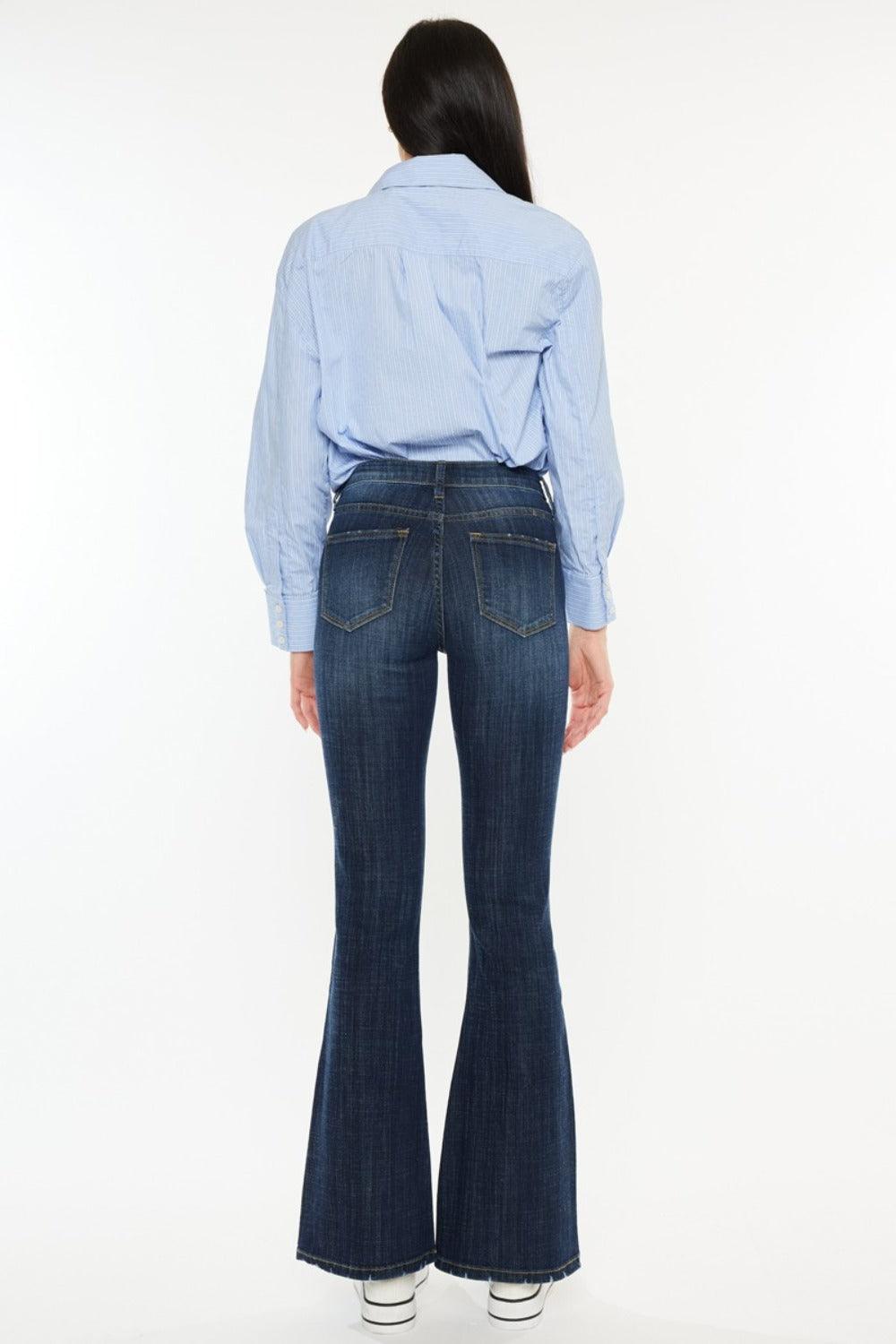 Mid Rise Flare Jeans- Doss Dollz