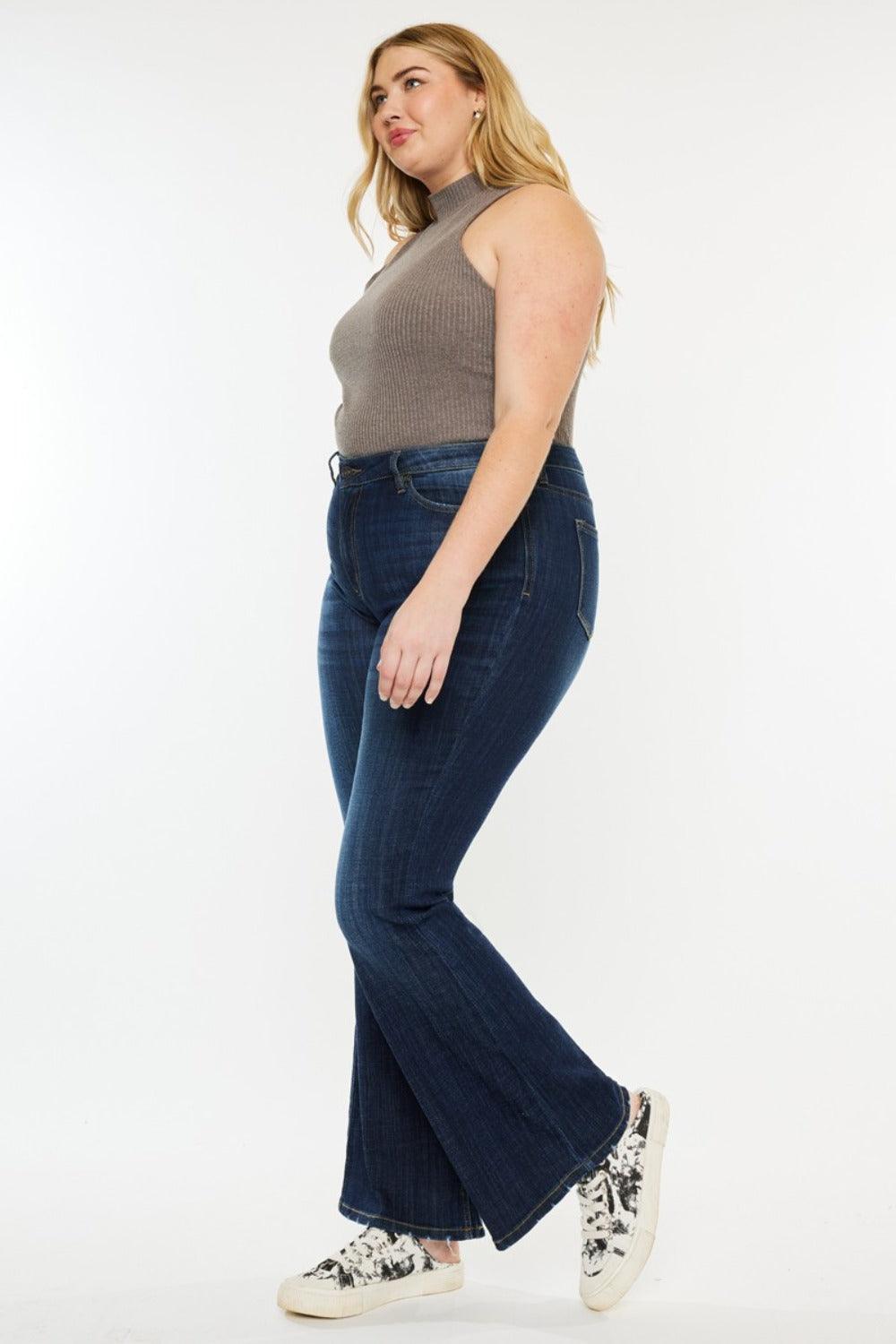 Mid Rise Flare Jeans- Doss Dollz