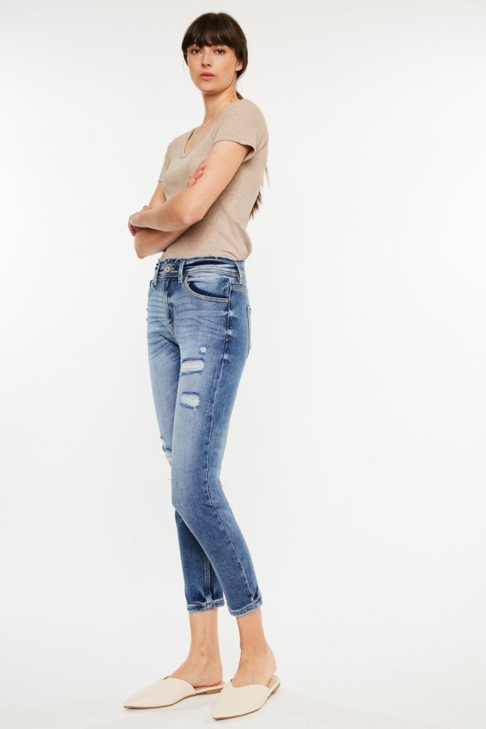 Mid Rise Flare Jeans- Doss Dollz