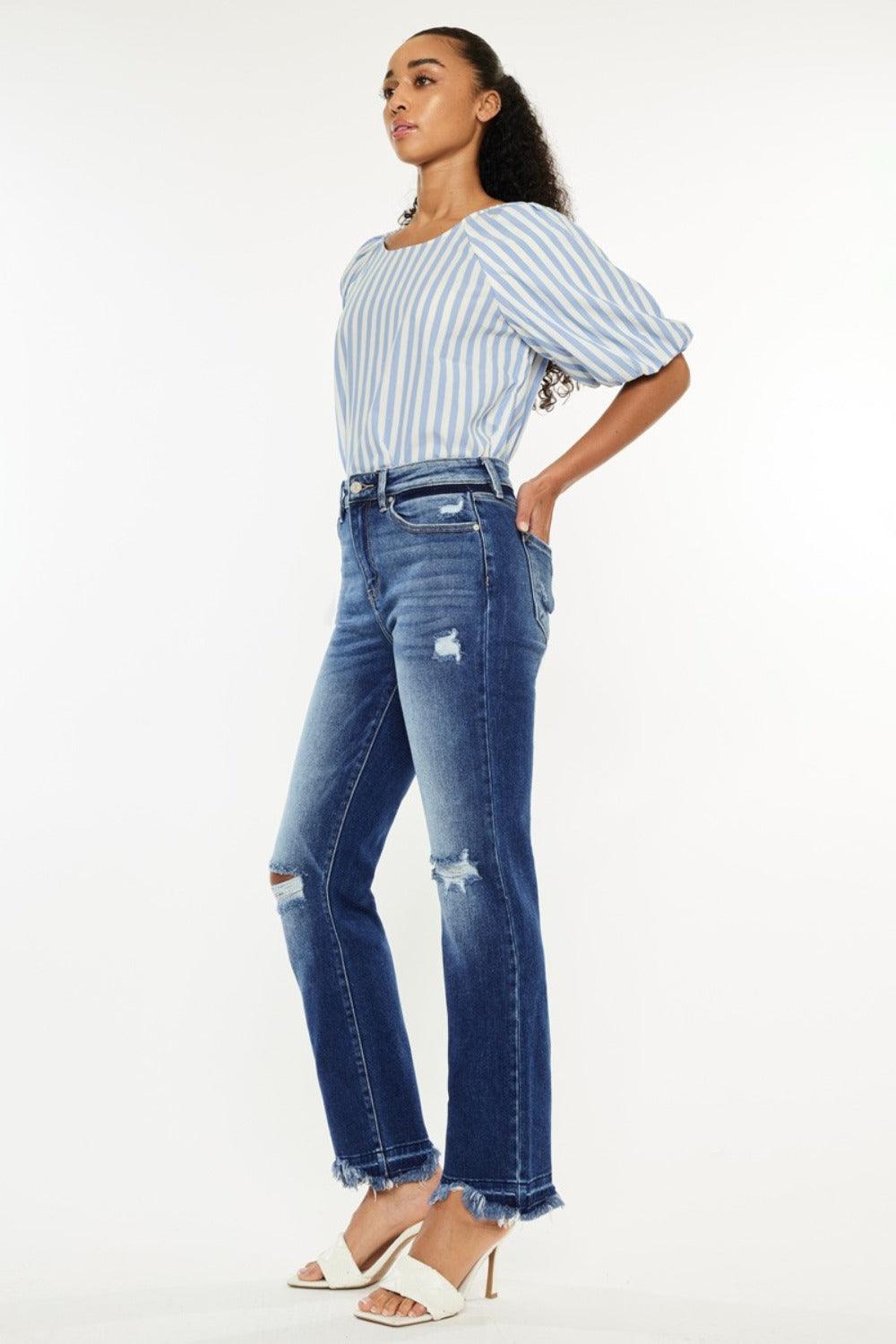 Mid Rise Flare Jeans- Doss Dollz