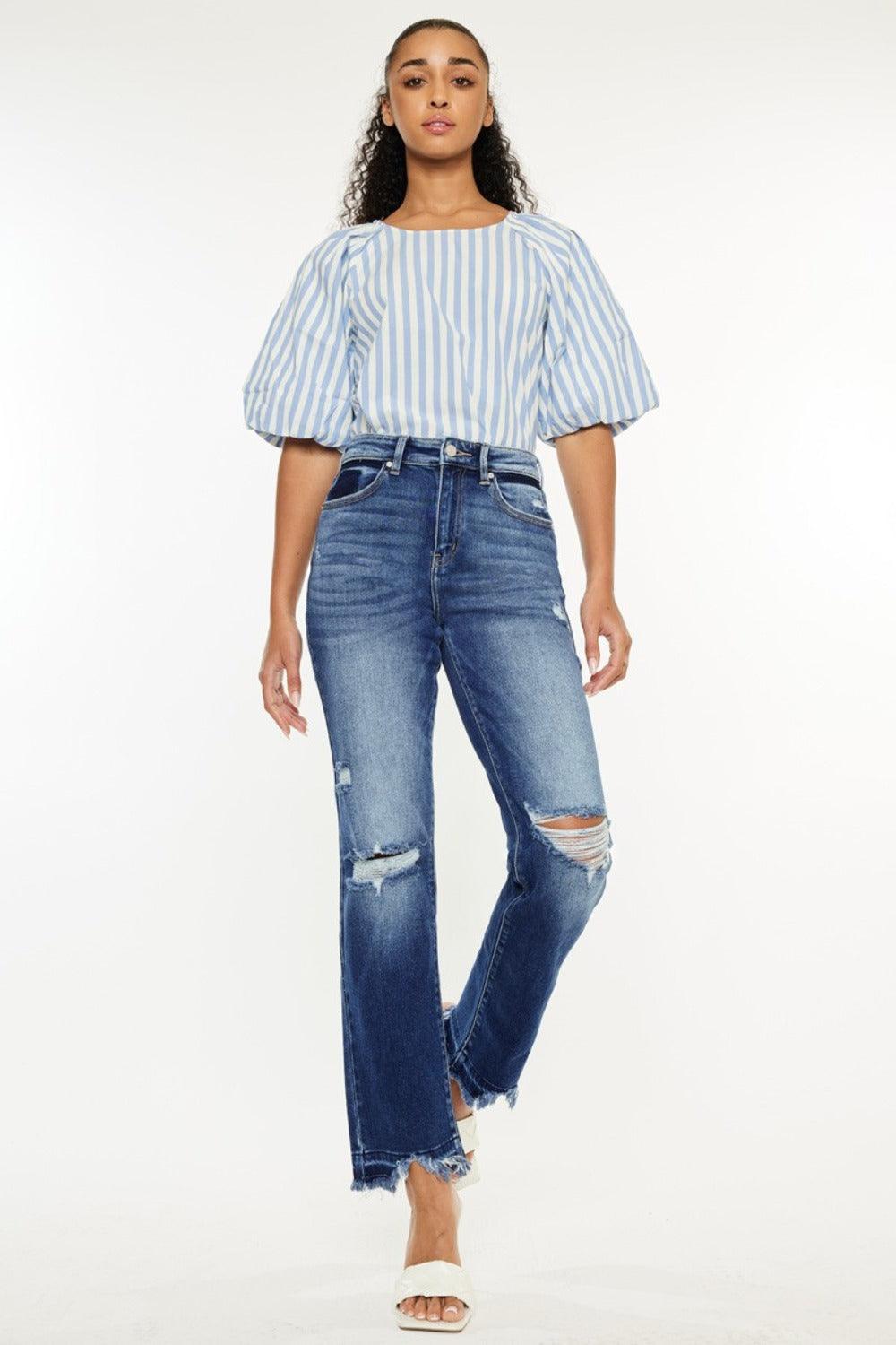 Mid Rise Flare Jeans- Doss Dollz
