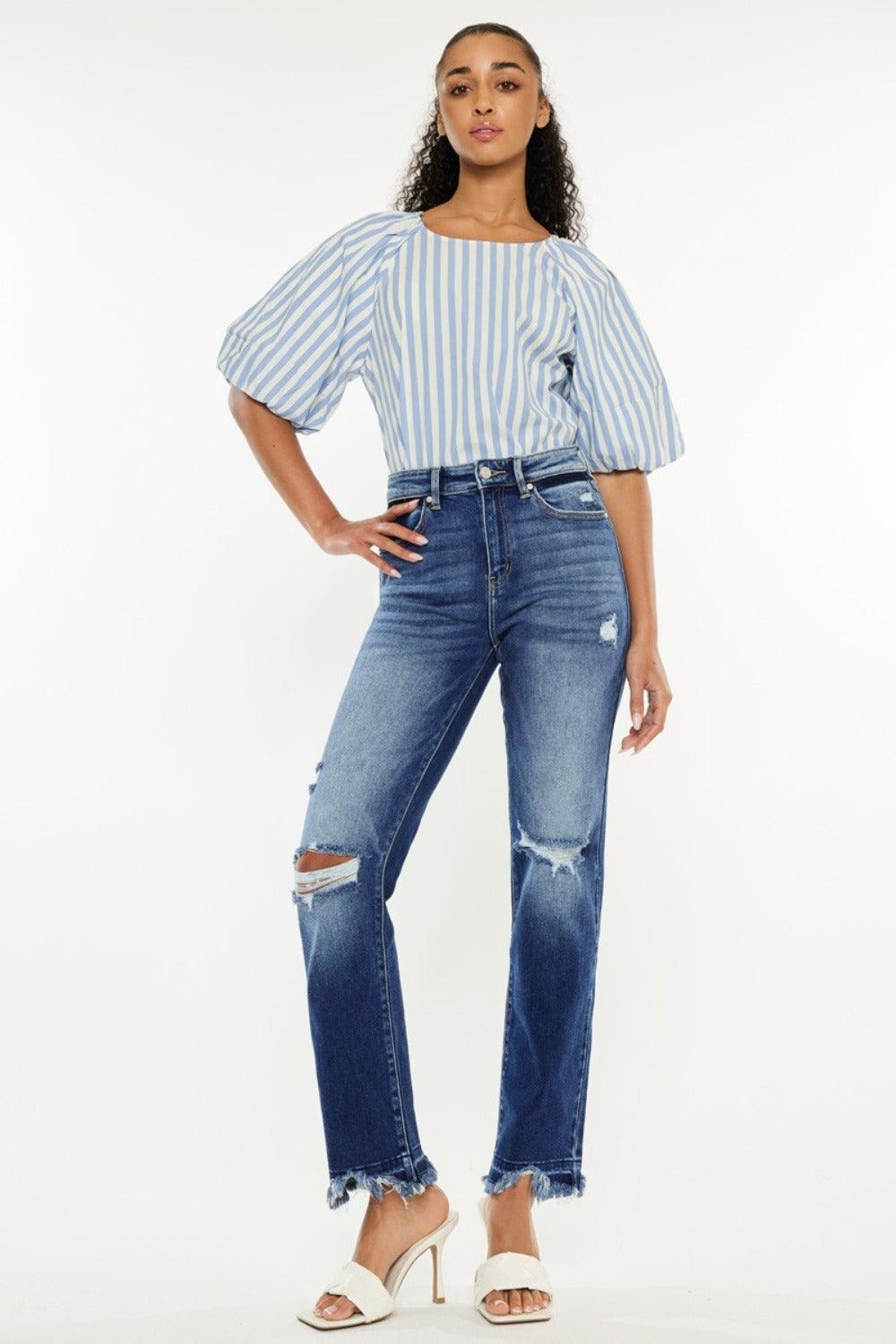 Mid Rise Flare Jeans- Doss Dollz
