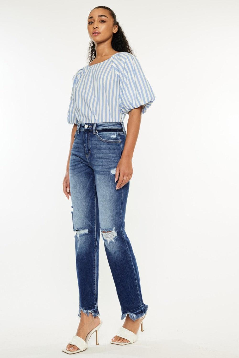 Mid Rise Flare Jeans- Doss Dollz