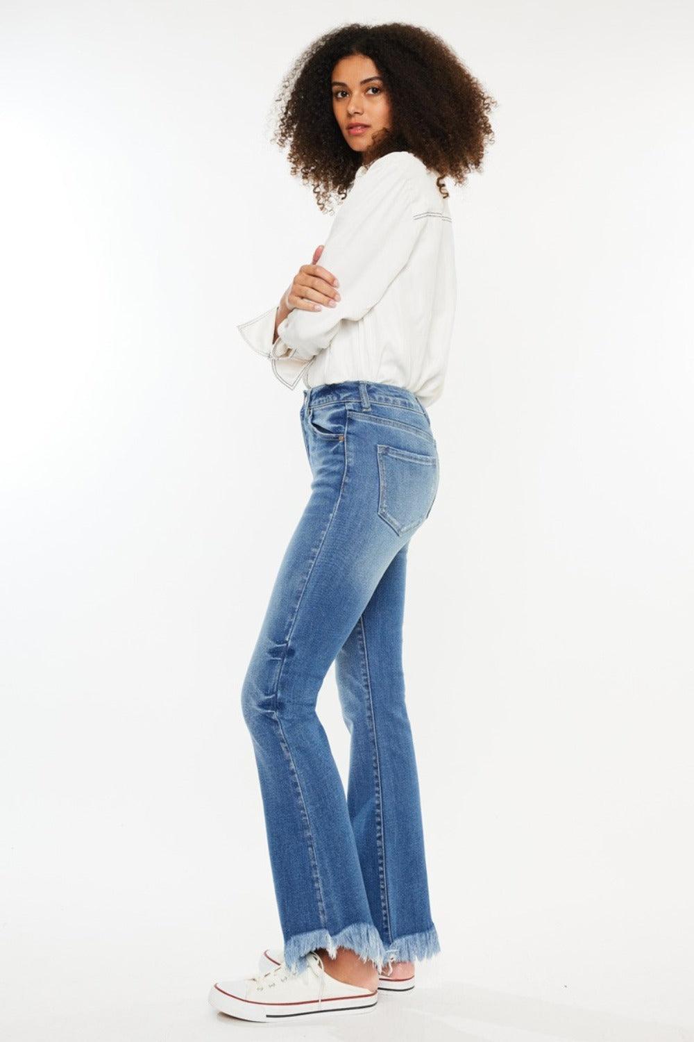 Mid Rise Flare Jeans- Doss Dollz