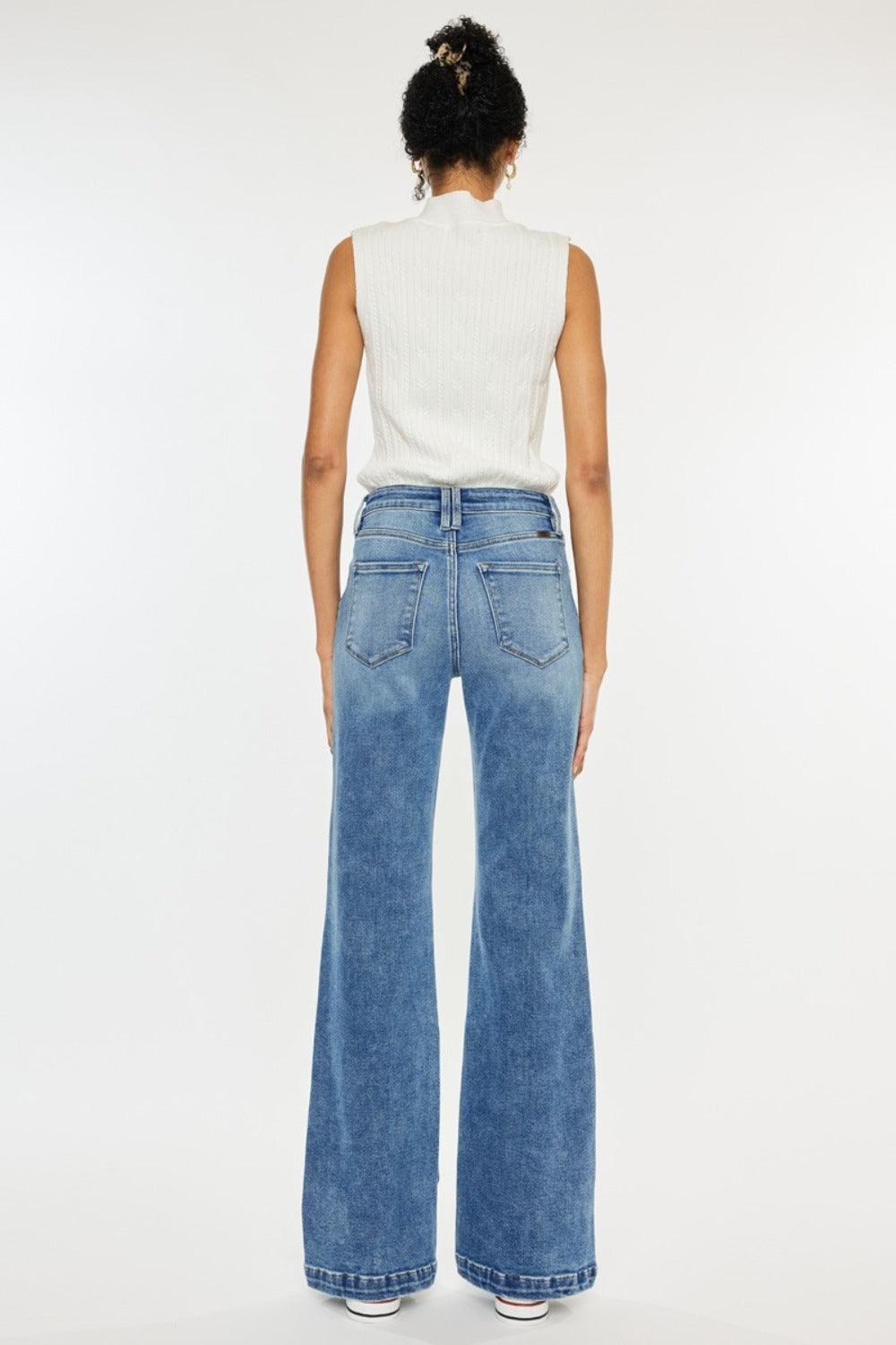 Mid Rise Flare Jeans- Doss Dollz