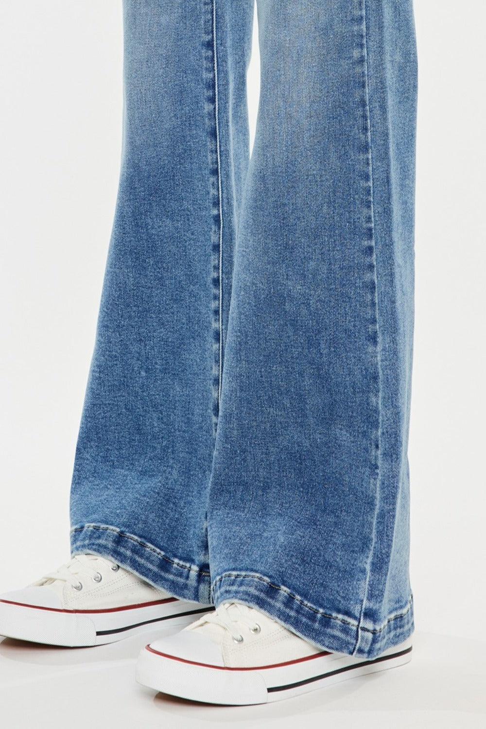 Mid Rise Flare Jeans- Doss Dollz