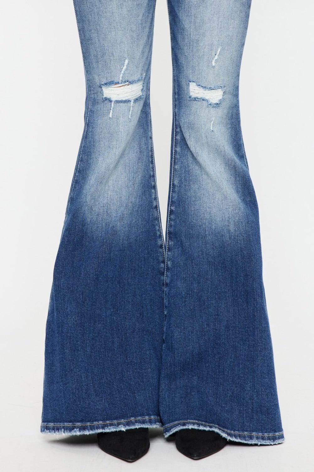 Mid Rise Flare Jeans- Doss Dollz
