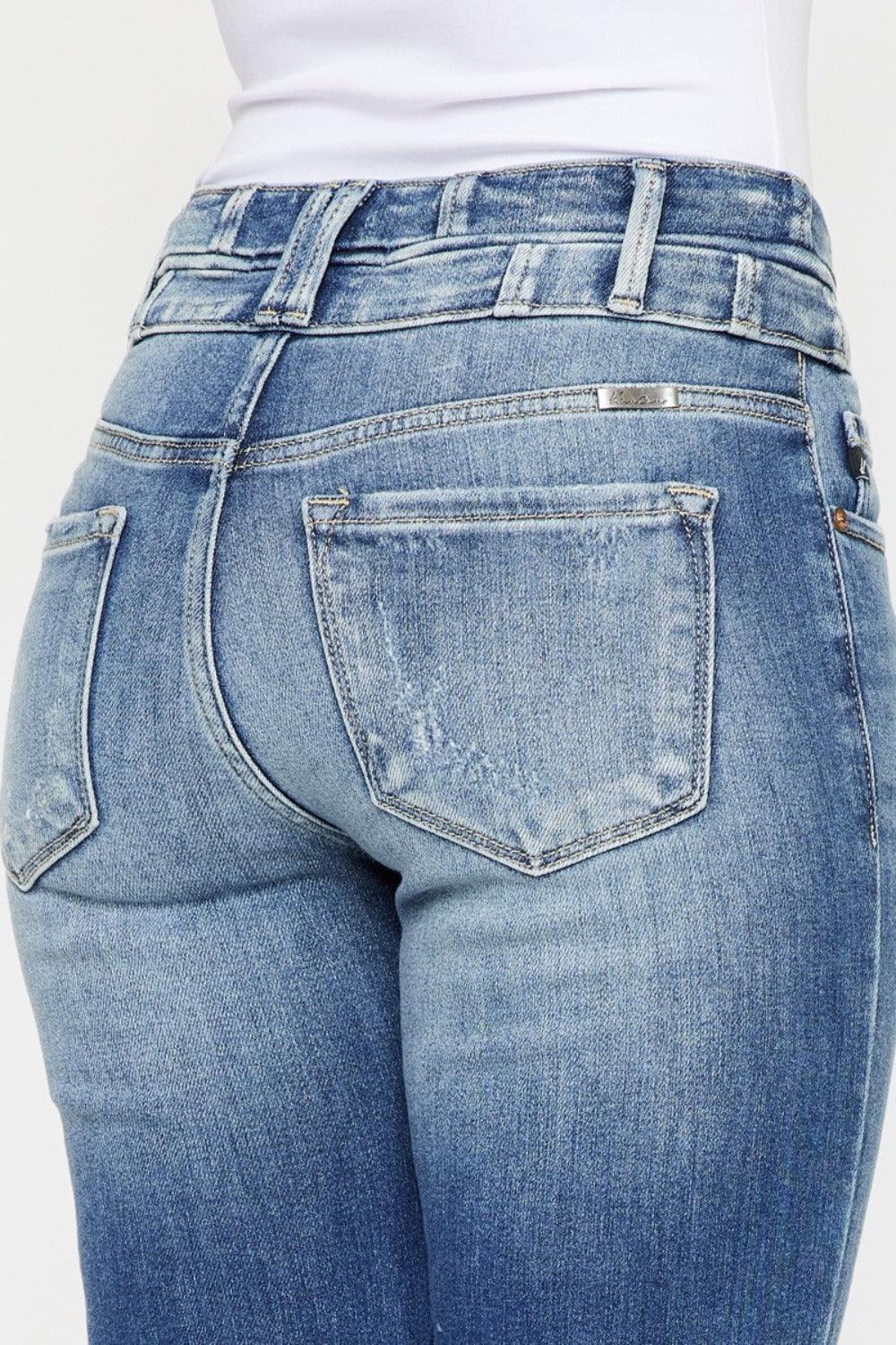 Mid Rise Flare Jeans- Doss Dollz