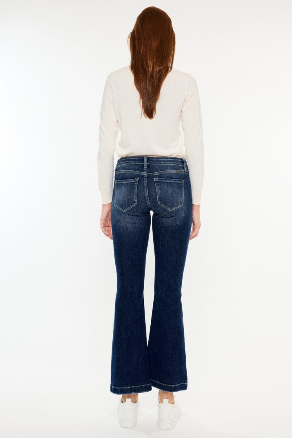 Mid Rise Flare Jeans- Doss Dollz