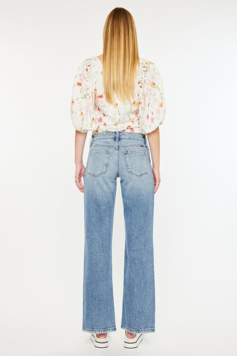 Mid Rise Flare Jeans- Doss Dollz